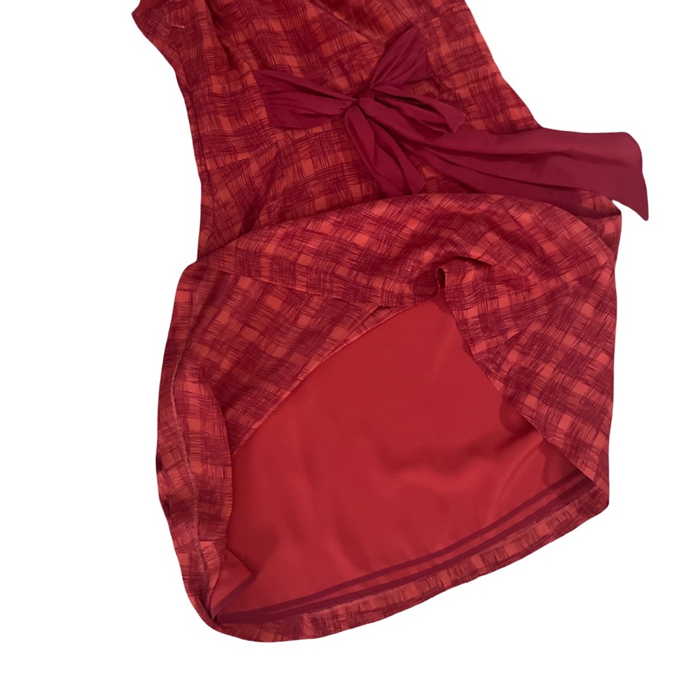 Anthropologie Girls from Savoy Goji Plaid Silk Dress Size 6 - Picture 9 of 9